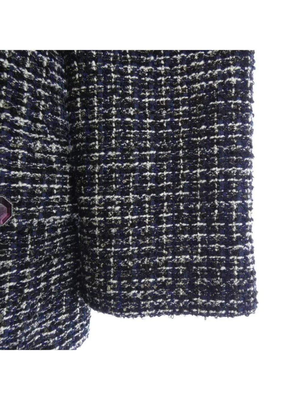 Chanel Collarless Jacket Black
